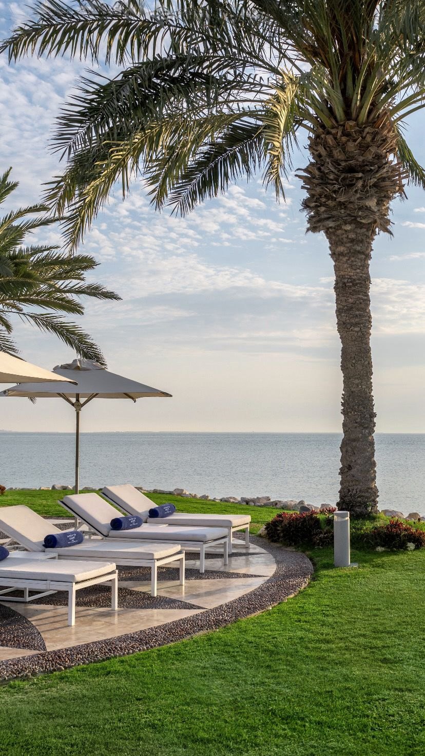 Palm-lined seafront